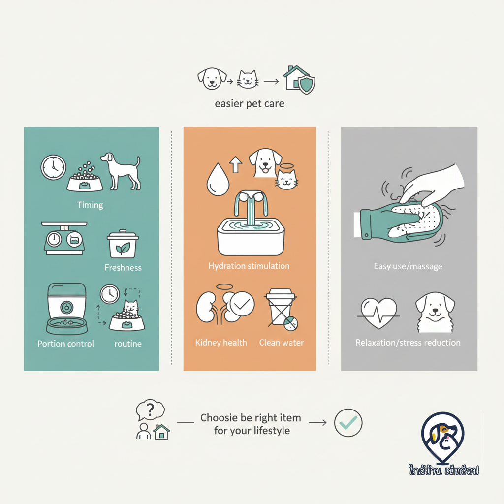 อินโฟกราฟิก: ทาสยุคใหม่ต้องมี! รีวิว 3 ไอเทมเด็ดเปลี่ยนชีวิตการเลี้ยงสัตว์ให้ง่ายขึ้น